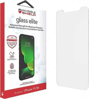 ZAGG InvisibleShield Glass Elite Screen Protector for iPhone 11 and iPhone XR  Strongest Tempered Glass, Smudge-Free ClearPrint, Extreme Shatter, Impact and Scratch Protection