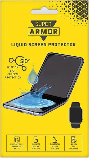 Liquid Glass Screen Protector - Wipe On Scratch and Shatter Resistant Nano Protection for All Phones Tablets Smart Watches Universal