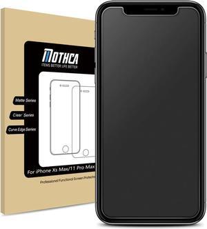 Mothca Matte Glass Screen Protector for iPhone Xs Max/iPhone 11 Pro Max Anti-Glare & Anti-Fingerprint Tempered Glass Clear Film Case Friendly 3D Touch Easy Install Bubble Free - Smooth as Silk