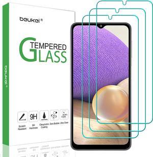 beukei 3 Pack Compatible for Samsung Galaxy A32 5G Screen Protector Tempered Glass Not Fit for Galaxy A32 4G Touch SensitiveCase Friendly 9H Hardness