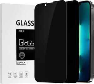 Privacy Screen Protector Compatible with iPhone 14 Plus/iPhone 13 Pro Max Tempered Glass Film (Edge to Edge Full Coverage) (Anti Spy) (Case Friendly) (2 PACK) (6.7 inch)