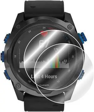 IPG for Garmin Descent Mk2 - Mk2i Smartwatch Screen Protector (2 Units) Invisible Ultra HD Clear Film Anti Scratch Guard-Smooth/Self-Healing/Bubble -Free