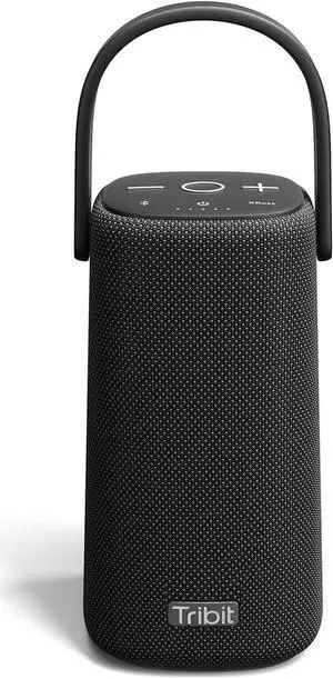 Tribit StormBox Pro Portable Bluetooth Speaker with 360 Sound, Bluetooth 5.3, IP67 Waterproof, 24H Playtime for Outdoors, Black