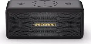 BOGASING Bluetooth Speakers, M5 Portable Wireless Speaker with 40W Loud Stereo Sound & Punchy Bass, 30H Playtime, IPX7 Waterproof, Bluetooth 5.3, EQ, TWS, TF-Card, AUX, USB, for Outdoor Home Shower