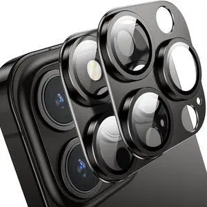 Camera Lens Protector for iPhone 14 Pro/iPhone 14 Pro Max, Alloy Metal Camera Cover with Tempered Glass Screen Protector Accessories,Black 2 Pack Camera Lens Protector for iPhone 14 Pro/iPhone 14 Pro Max, Alloy Metal Camera Cover with Tempered Glass Screen Protector Accessories,Black 2 Pack