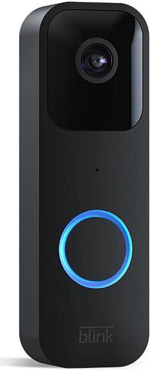 Blink Video Doorbell | Two-way audio, HD video, motion and chime app alerts and Alexa enabled  wired or wire-free (Black)