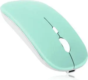 Bluetooth Rechargeable Mouse for HP EliteBook 840 G4 Laptop Bluetooth Wireless Mouse Designed for Laptop / PC / Mac / iPad pro / Computer / Tablet / Android Teal