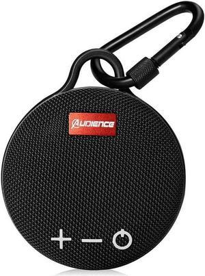UrbanX Audience Series IPX7 Bluetooth Waterproof Speaker with Clip, Compact Speaker with Big Sound, Punchy Bass, Wireless for Mi Watch Revolve Active & Beach, Pool, Boat, Biking Black 1 Pack