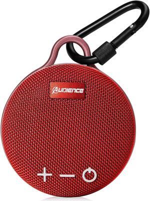 UrbanX Audience Series IPX7 Bluetooth Waterproof Speaker with Clip, 20H Playtime, Compact Speaker with Big Sound, Punchy Bass, Wireless for LG Velvet & Beach, Pool, Boat, Biking Red 1 Pack