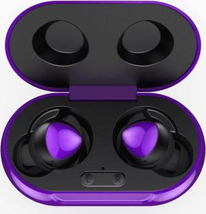 UrbanX Street Buds Plus True Bluetooth Wireless Earbuds For Motorola Edge+ With Active Noise Cancelling (Charging Case Included) Purple