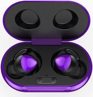 UrbanX Street Buds Pro Bluetooth Earbuds for Sony Xperia XA1 Plus True Wireless, Noise Isolation, Charging Case, Quality Sound, Water Resistant (US Version) - Amethyst Purple