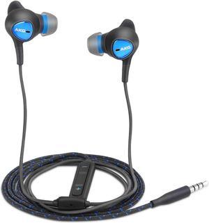 Wired 3.5MM Jack Durable Earphones Earbuds w Microphone and Volume Control, Deep Bass Clear Sound Noise Isolating in Ear Headphones, Compatible With Nokia 800 Tough Tuned By AKG
