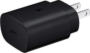 Adaptive Fast Charger 25W USB-C Super Fast Charging Wall Charger for Motorola Moto Z Play (USB-C Cable is NOT included) - Black (US Version With Warranty)