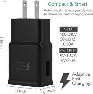 OEM EP-TA20JBEUGUS 15W Adaptive Fast Wall Charger for Samsung Galaxy M12 (India) Includes Fast Charging 3.3FT USB Type C Charging Cable, and 3.5mm Earphone with Mic  3 Items Bundle - Black