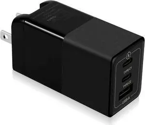 UrbanX 65W Fast Travel Charger with 3 Ports USB & Dual USB-C High-Speed Charging Compatible with Moto X Style/X Play Dual SIM/X Play/Maxx/DROID Turbo, iPhone, Samsung Galaxy, Google Pixel, MacBook
