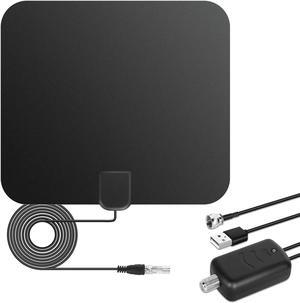 Amplified HD Digital TV Antenna Long 250+ Miles Range - Support 1080p for Sony Tv Model KDL-32R330B - Indoor Smart Switch Amplifier Signal Booster - 18ft Coax HDTV Cable/AC Adapter