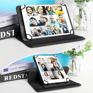 UrbanX 7"-8" Inch Universal Tablet Case, Protective Cover Stand Folio Case for alcatel Pop 7 LTE 7 8 Inch, with 360 Degree Rotatable Kickstand, Multiple Viewing Angles And Stylus Holder