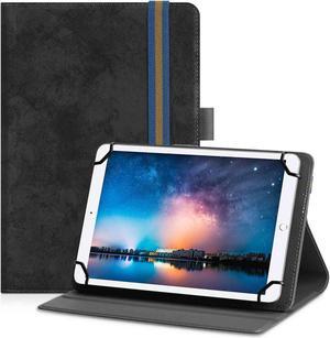 UrbanX Universal Case for 7-8 inch Tablet,Stand Folio Tablet Case Protective Cover for LG G Pad IV 8.0 FHD Touchscreen Tablet, with Adjustable Fixing Band and Multiple AnglesRough black