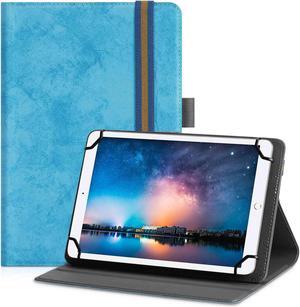UrbanX Universal Case for 9-11 inch Tablet,Stand Folio Tablet Case Protective Cover for Amazon Fire HD 10 Plus (2021) Touchscreen Tablet, Adjustable Fixing Band and Multiple Angles-Soft Blue