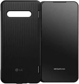 LG Dual Screen Case for LG V60 ThinQ 5G with Type-C Adapter - Black (LM-V605N)