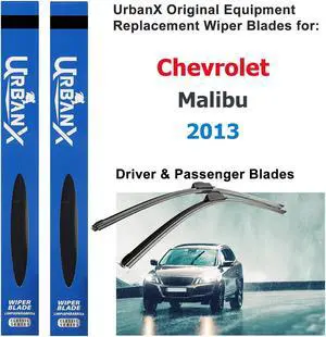 UrbanX 2-IN-1 All Seasons Water Repellency Original Equipment Replacement Wiper Blades For 2013 Chevrolet Malibu 24" And 19" Driver And Passenger Side (Pack of 2)