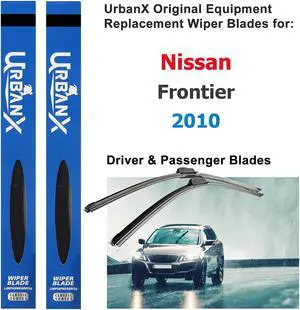 UrbanX 2-IN-1 All Seasons Water Repellency Original Equipment Replacement Wiper Blades For 2010 Nissan Frontier 24" And 18" Driver And Passenger Side (Pack of 2)