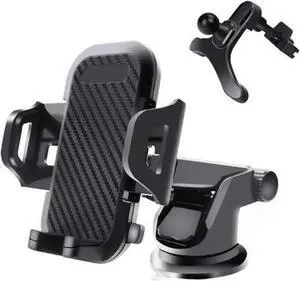 Mobile Phone Car Holder Mount UrbanX Windshield/Air Vent/Dashboard Cell Phone Holder for Car 360 Degree Rotation Universal Suction Mount Stand Compatible with semi truck