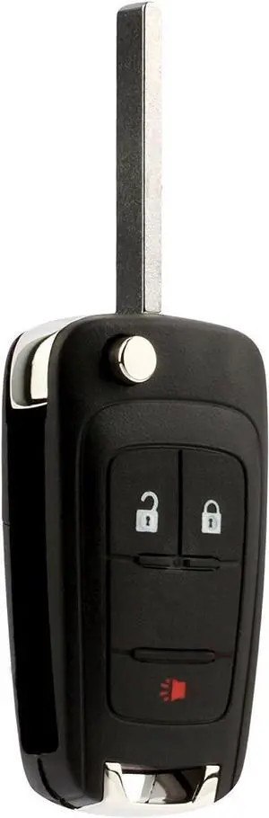 Car Key Fob Keyless Entry Remote Flip fits 2010-2017 Chevy Equinox, Sonic, Terrain (OHT01060512 3-btn)