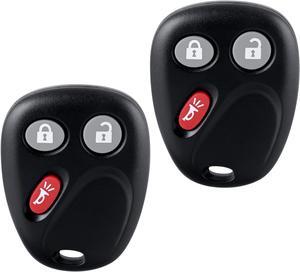 ($) Keyless Entry Remote Key Fob LHJ011 Compatible with 2003-2007 Chevy Suburban Tahoe Avalanche Equinox Silverado SSR| GMC Sierra/Yukon| Hummer H2| Cadillac Escalade 3 Button Car Key 2 Pack