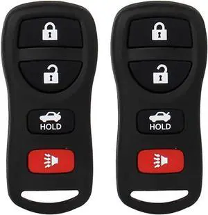 Keyless Entry Remote Control: Car Key Fob Compatible with Infiniti Nissan Altima Armada Maxima Quest Sentra 350Z| EX35 FX35 FX45 I35 G35 QX56 Replacement for KBRASTU15 (2 Pack)
