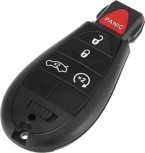 ($) X AUTOHAUX Replacement Keyless Entry Remote Car Key Fob 433Mhz 5 Buttons OE# 56046773AA for Dodge Dart 2013-2016
