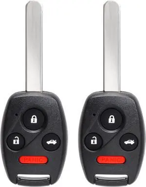 NPAUTO Key Fob Replacement for Honda Accord 2003 2004 2005 2006 2007 Keyless Entry Remote Uncut Car Ignition Blade Key Fobs (OUCG8D-380H-A, Pack of 2)