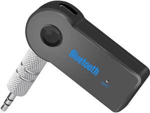 Mini Bluetooth Receiver For nova 5z , Wireless To 3.5mm Jack Hands-Free Car Kit 3.5mm Audio Jack w/ LED Button Indicator for Audio Stereo System Headphone Speaker