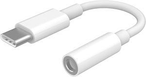USB Type C to 3.5mm Female Headphone Jack Adapter, UrbanX USB C to Aux Audio Dongle Cable Cord For Samsung Galaxy Tab S5e Strong Cable With DAC Adapter - White (US Version with Warranty)