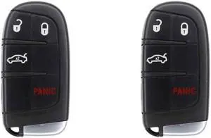 Replacement Smart Key Fob for Dodge Charger 2014 FCC M3N-40821302 M3N40821302 2AOKM-CYV11 Part Number 56046758AA 56046758AF 56046758 68051387AC Pack of 2