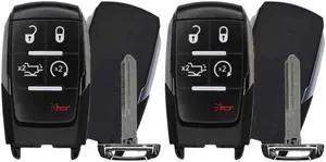 Replacement Smart Key Fob for Ram 2500 3500 4500 5500 Models only 2024 FCC GQ4-76T GQ476T Part Number 68575429 68575429AA Pack of 2