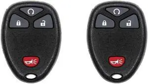 Car Key Fob Keyless Entry Remote for 2011 GMC Savana FCC OUC60270 OUC60221 Part Number 15913421 20868672 20952474 Pack of 2