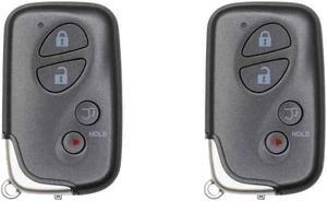 Replcament Smart Key Fob Compatible with Lexus LX570 2008 FCC HYQ14AEM (interchangable with HYQ14AAB) Part Number 89904-60A00 8990460A00 89904-60061 8990460061 Pack of 2
