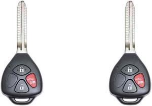 UrbanX Replacement Keyless Remote Head Key Fob for Toyota RAV4 2011 FCC HYQ12BBY HYQ12BDC Part Number 89070-35170 89070-42670 89070-42660 89070-42750 89070-4277 Pack of 2