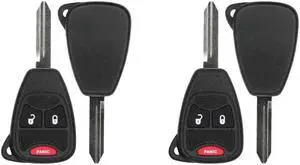 UrbanX Replacement Keyless Remote Head Key Fob for Jeep Wrangler 2015 FCC OHT692427AA OHT692713AA Part Number 56040649AC 56040649 05175789AA 05175786AA Pack of 2