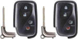 Replcament Smart Key Fob Compatible with Lexus GS430 2007 FCC HYQ14AAB Part Number 89904-30270 8990430270 271451-0140 2714510140 Pack of 2