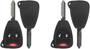 UrbanX Replacement Keyless Remote Head Key Fob for Dodge Caliber 2011 FCC OHT692427AA OHT692713AA Part Number 56040649AC 56040649 05175789AA 05175786AA Pack of 2