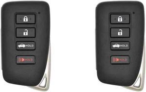 Replcament Smart Key Fob Compatible with Lexus ES 350 2014 FCC Part Number 89904-30A30 89904-30A31 89904-06170 Pack of 2