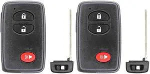 Replacement Smart Key Fob for Scion TC 2013 FCC HYQ14ACX Part Number 89904-47230 89904-47370 89904-35010 Pack of 2