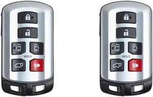 Replacement Smart Key Fob for Toyota Sienna 2014 FCC HYQ14ADR Part Number 89904-08010 8990408010 Pack of 2