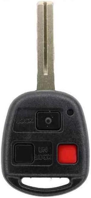 Replacement Keyless Remote Head Key Fob Compatible with Lexus GX470 2003-2009 FCC HYQ1512V 2AOKM-LXV1 Part Number 89070-60801 8907060801