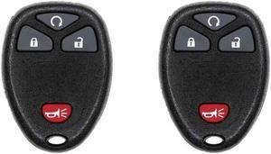 Car Key Fob Keyless Entry Remote for 2007-2013 Compatible with Chevrolet Avalanche FCC OUC60270 OUC60221 Part Number 15913421 20868672 20952474 Pack of 2