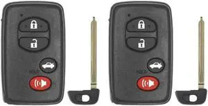 Replacement Smart Key Fob for Toyota Camry 2007 FCC HYQ14AAB (Board # 271451-0140 Y3) Part Number 89904-06041 8990406041 Pack of 2