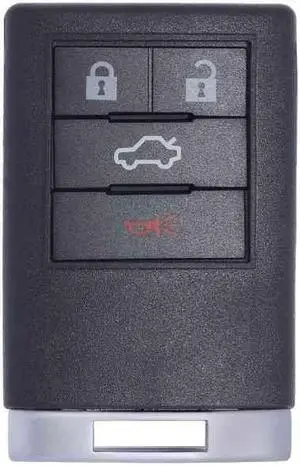 UrbanX Car Key Fob Keyless Entry Remote for 2008-2013 Cadillac CTS FCC OUC6000066 Part Number 22889449 22889450