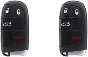 Replacement Smart Key Fob for Dodge Dart 2016 FCC M3N-40821302 M3N40821302 2AOKM-CYV11 Part Number 56046758AA 56046758AF 56046758 68051387AC Pack of 2